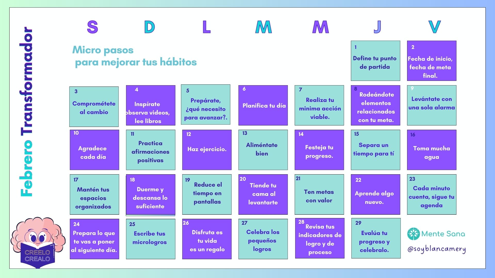 Neurocalendar Febrero